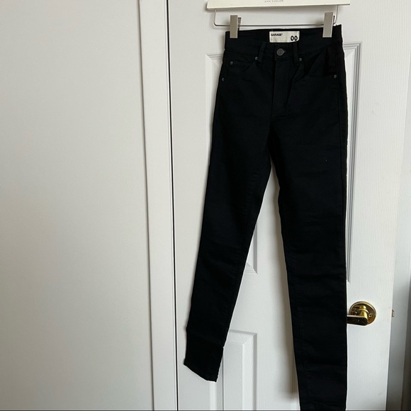 High Waisted Black Jeggings Size 00 - Picture 6 of 9